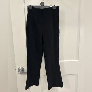 Zara Black High Waisted Flared Trousers